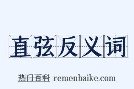 直弦反义词是什么意思的图片
